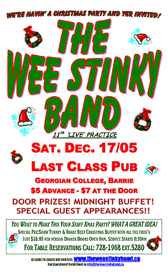 Stinky Poster December 17, 2005